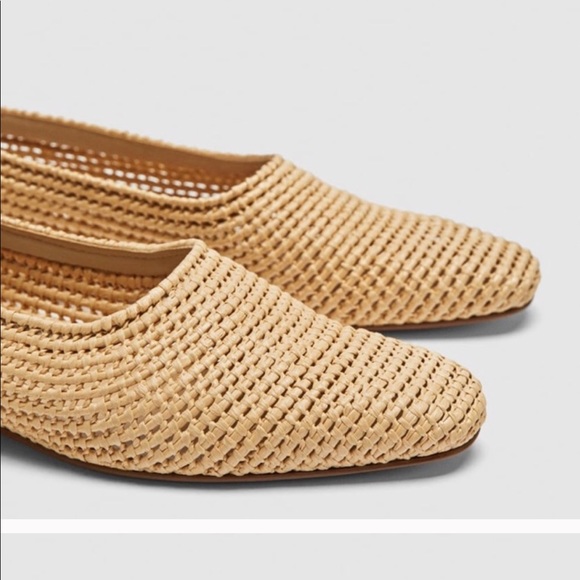 zara woven shoes